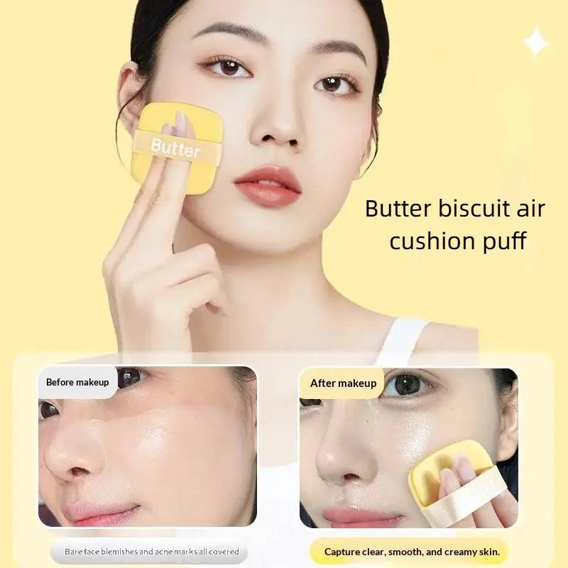 Butter Biscuit Air Cushion Puff Soft Becomes Bigger When Encountering Qme