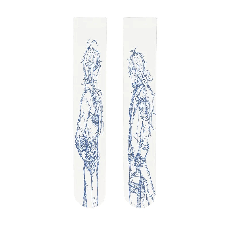 Interesting Japanese Design Women's Stockings Genshin Series Thigh Qme style11 One Size