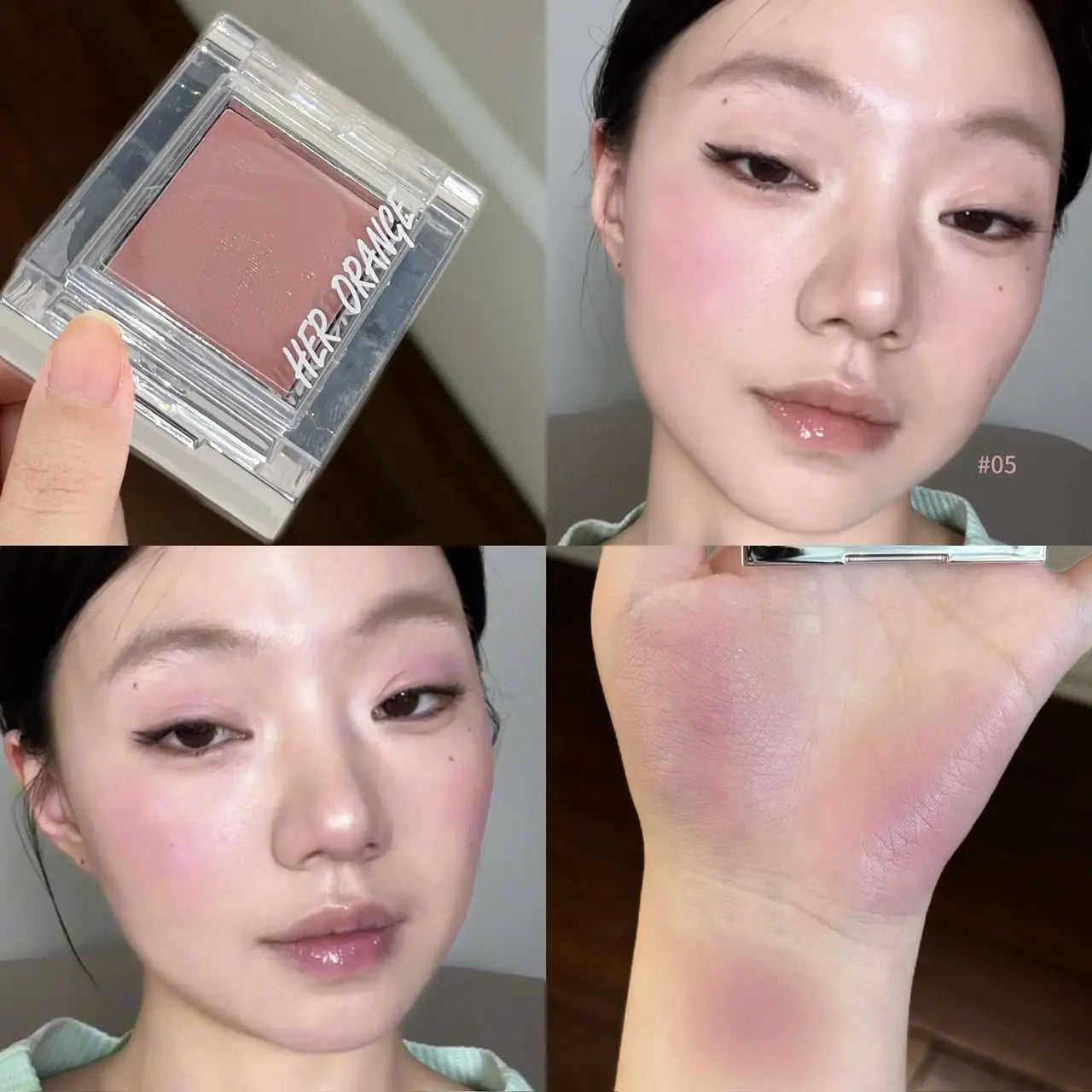 HERORANGE Jelly Cheek Contour Tint Creamy Matte Blusher Long Lasting Qme HR812-05