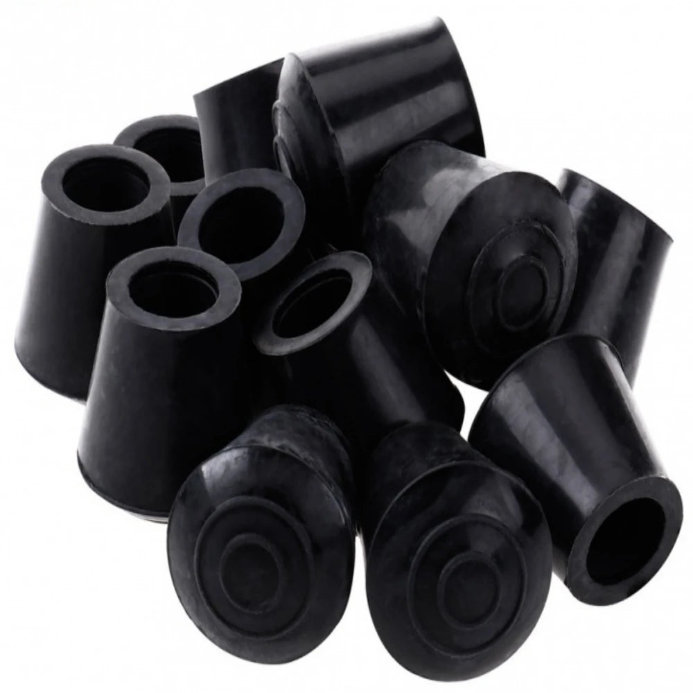 16Pcs Silicone Table Chair Leg Tips Caps Black/Transparent Non-slip Floor Protector Furniture Bottom Reduce Noise End Covers Qme