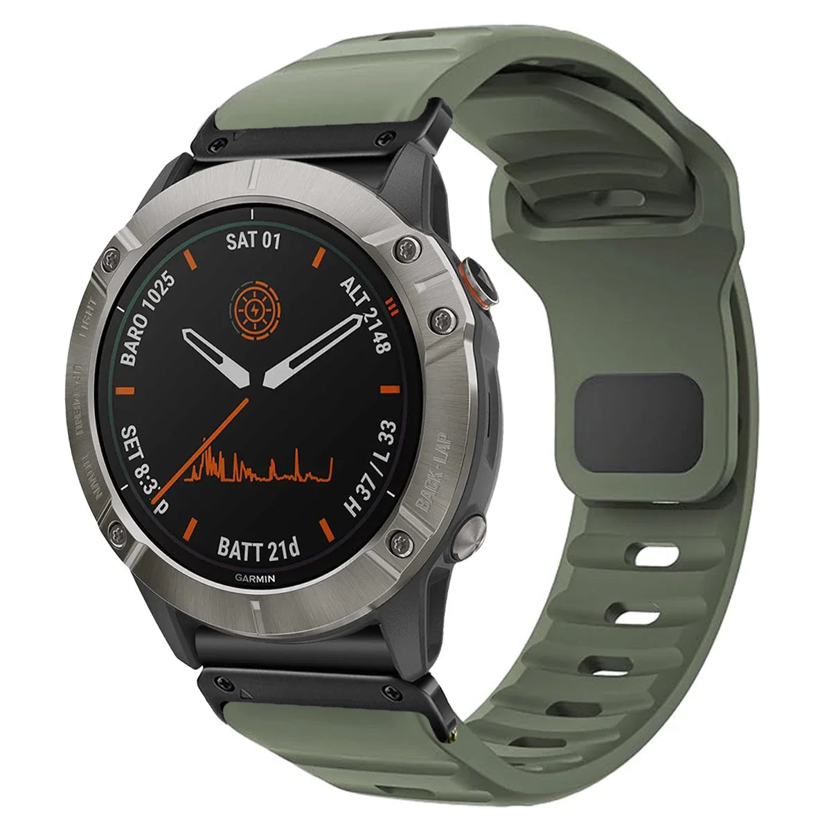 Quickfit Silicone Strap Garmin Fenix 8 E 7 7X 6X 5XPlus Epix Gen 2