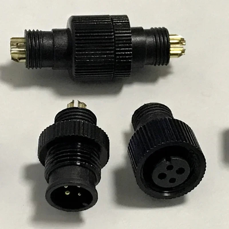 LED Connection Cable Indoor and Outdoor Display Lamp Male and Female Docking M12 Power Cord Waterproof Line Qme