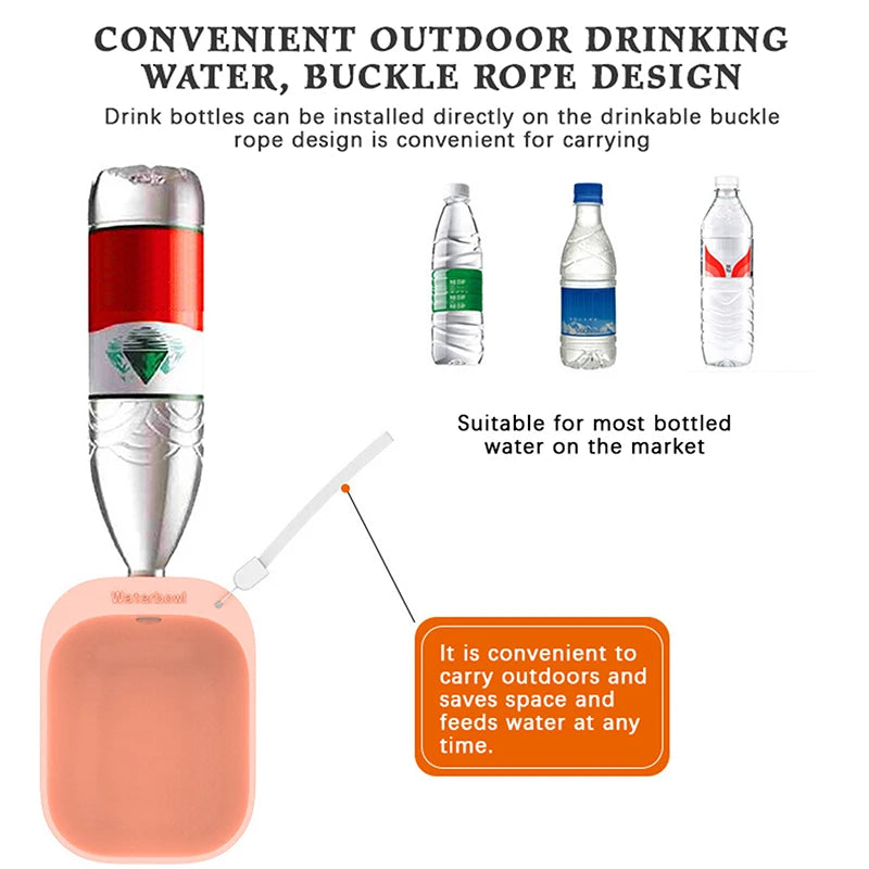 Pet Dog Water Bottle Cat Outdoor Dispenser Supplies Travel Portable Qme