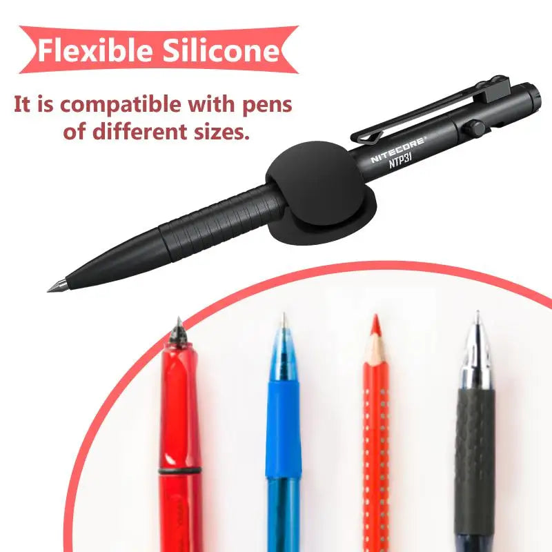Self-adhesive Silicone Pen Holder Anti-slip Anti-loss Organizer Qme