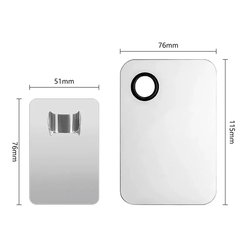 Stainless Steel Makeup Coloring Tray Palette Ring Base Cosmetic Stick Qme A3