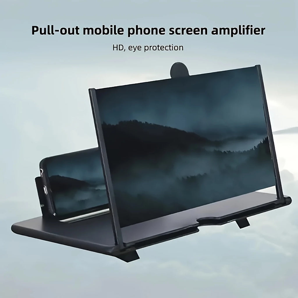 Mobile Phone Screen Magnifier HD Projection Desk Stand Compatible Qme