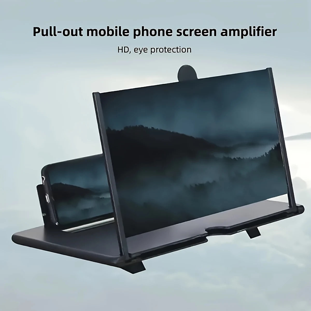 Mobile Phone Screen Magnifier HD Projection Desk Stand Compatible Qme