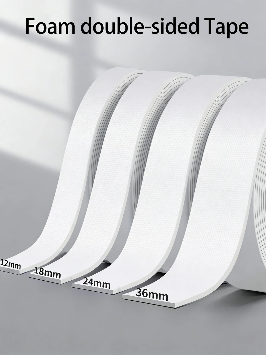 Strong Foam Double-Sided Tape, High Adhesion for Wall Fixing, Waterproof Double-Sided Tape, Thickened Sponge Double-Sided Tape Qme