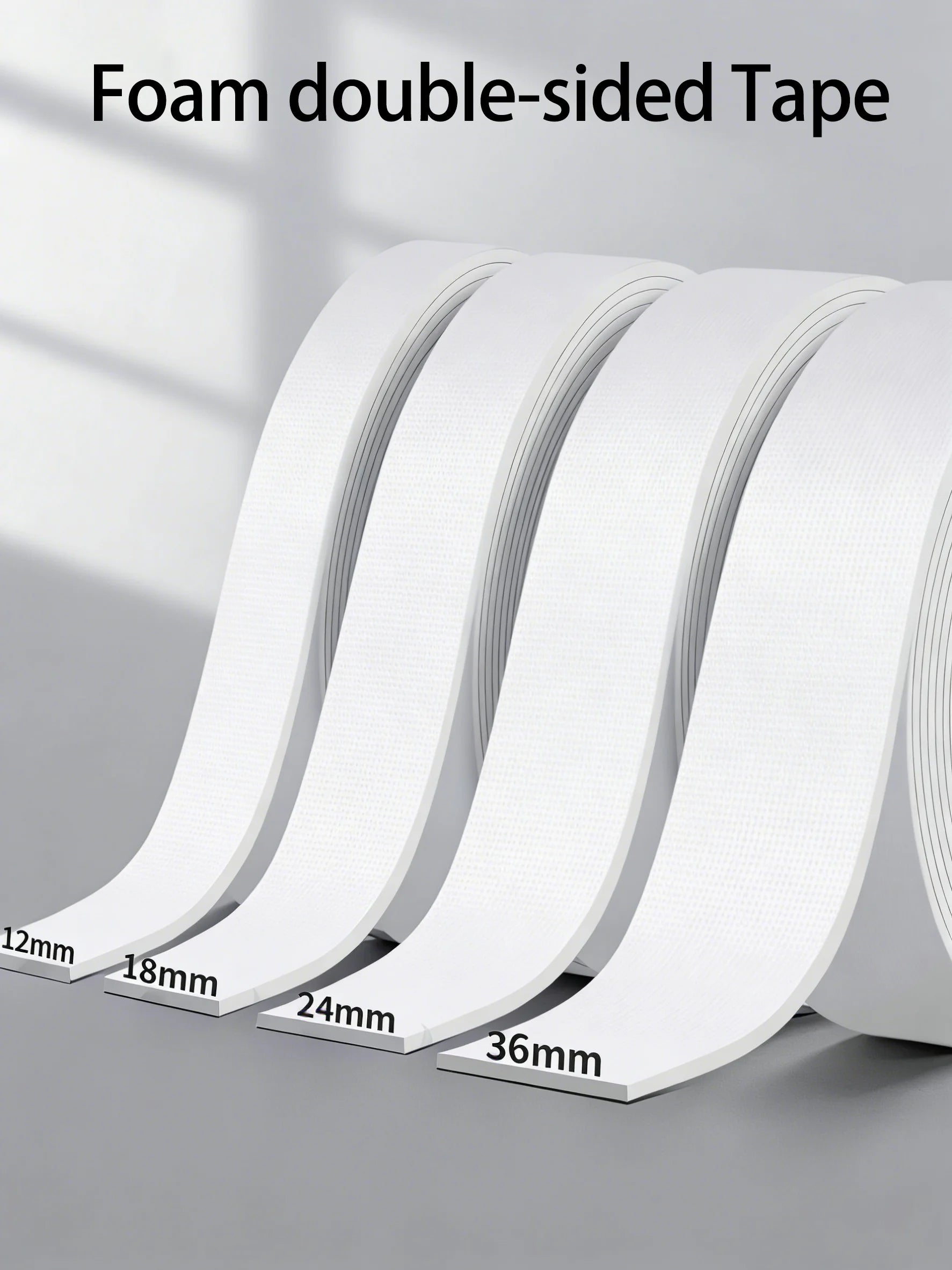 Strong Foam Double-Sided Tape, High Adhesion for Wall Fixing, Waterproof Double-Sided Tape, Thickened Sponge Double-Sided Tape Qme