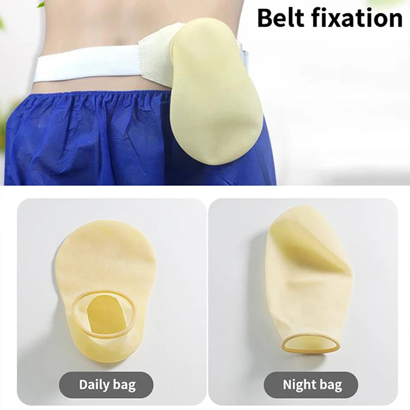 Silicone Ostomy Belt Drainable Urostomy Bag Colostomy Ileostomy Pouch Qme