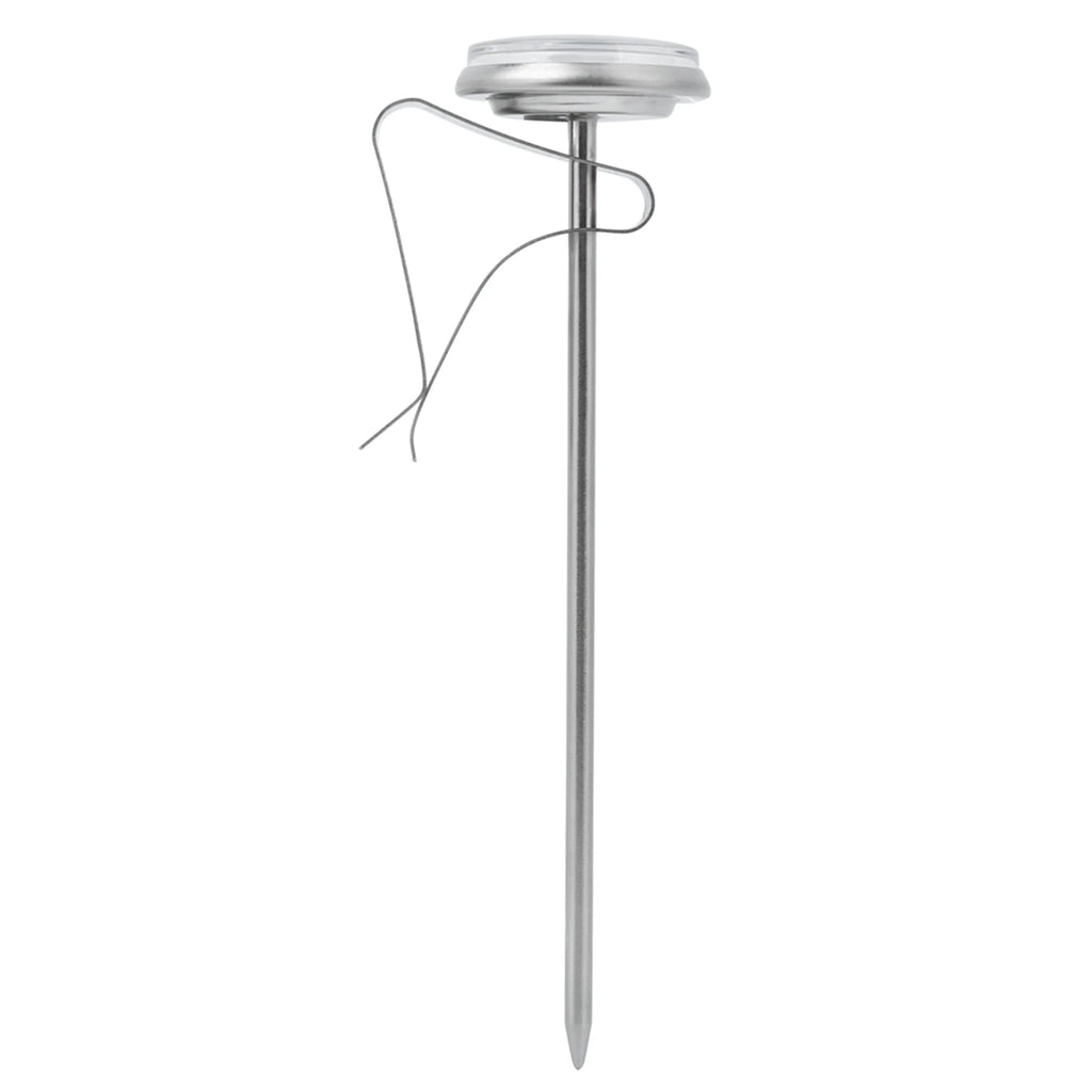 Adjustable Hanging Cooking Thermometer Stainless Steel Temperature Gauge with Clip for Coffee Milk Foaming Kitchen BBQ Tool Qme Silver