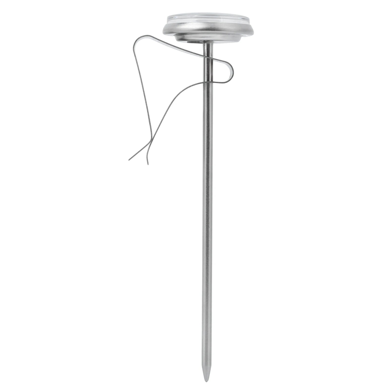 Adjustable Hanging Cooking Thermometer Stainless Steel Temperature Gauge with Clip for Coffee Milk Foaming Kitchen BBQ Tool Qme Silver