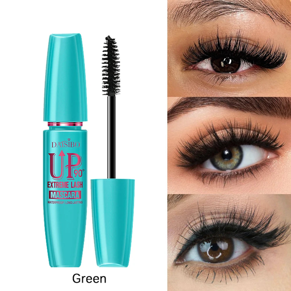 Black Eye Waterproof Sweat Proof Non Smudging Curly Thick Durable Qme Green