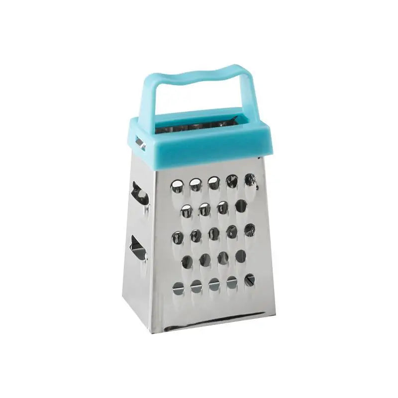 Mini Stainless Steel Four-sided Cucumber Grater Fruit Planer Cheese Qme Blue