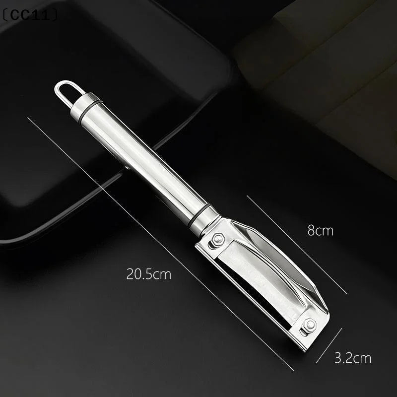 Multifunction Stainless Steel Vegetable Fruit Peeler Ergonomic Handle Qme