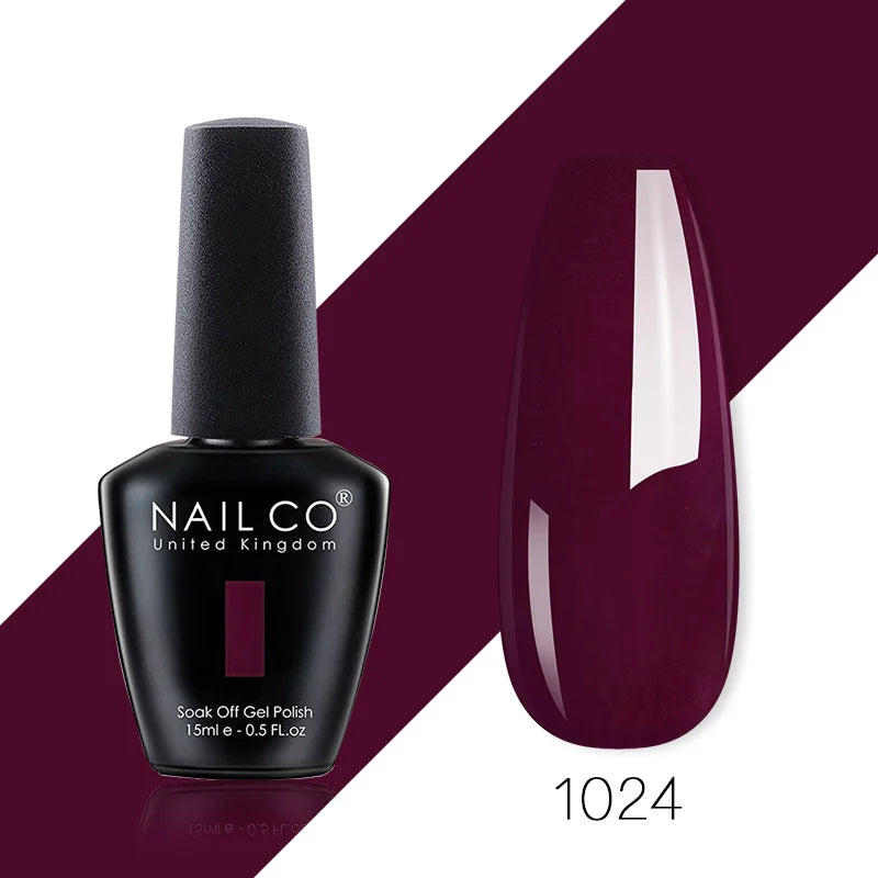 NAILCO 85 Colors Nail Gel UV LED Lacquer Manicure Varnish Hybrid Semi