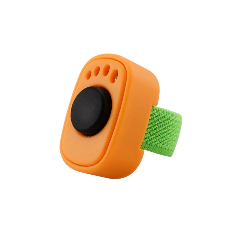Interactive Sound Clicker Trainer For Thumb Training No Battery For Dogs Cats Positive Reinforcement Train Qme Orange