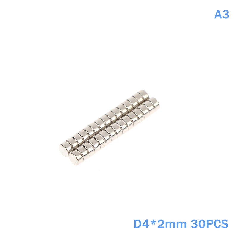 30Pcs Round Magnets, Multi-Purpose Fridge Magnets for Whiteboard, Scientific Teaching Tools, DIY Crafts & Household Tool Storage Qme A3