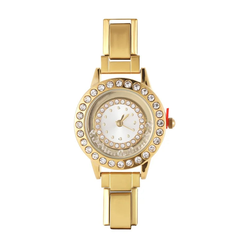 Wholesale Stainless Steel Watch Head Bracelet DIY Italian Charm Women