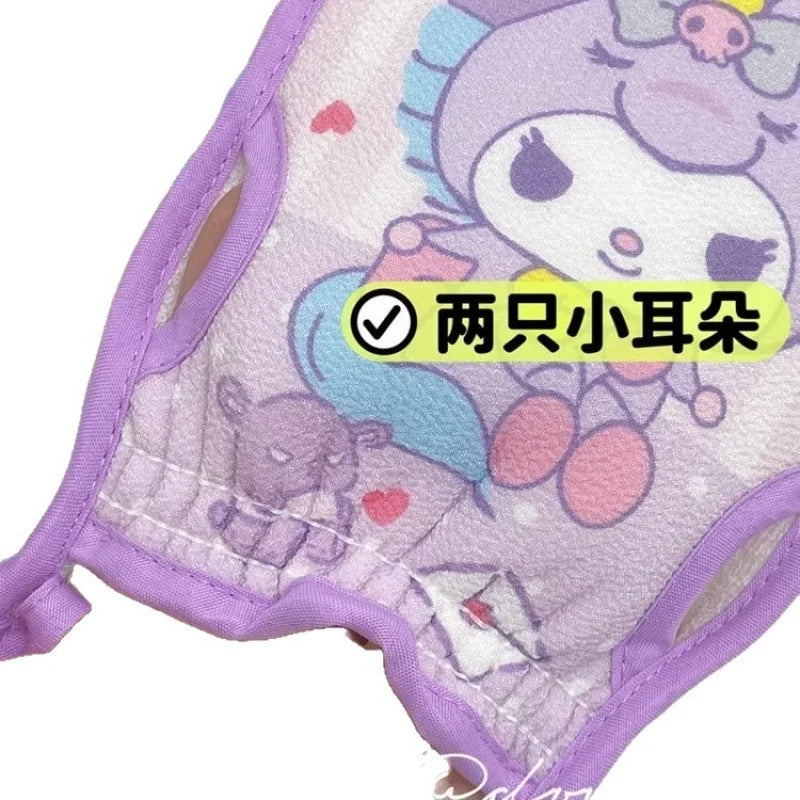 Kuroomi Bath Sponge Home Scrubber Back Strap Gentle Scrubbing Cute Qme