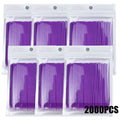 300/2000pcs Disposable MicroBrush Eyelash Extension Brushes For Makeup Nail Art Individua Applicator Lash Cleaning Removing Tool Qme 2000pcs Purple