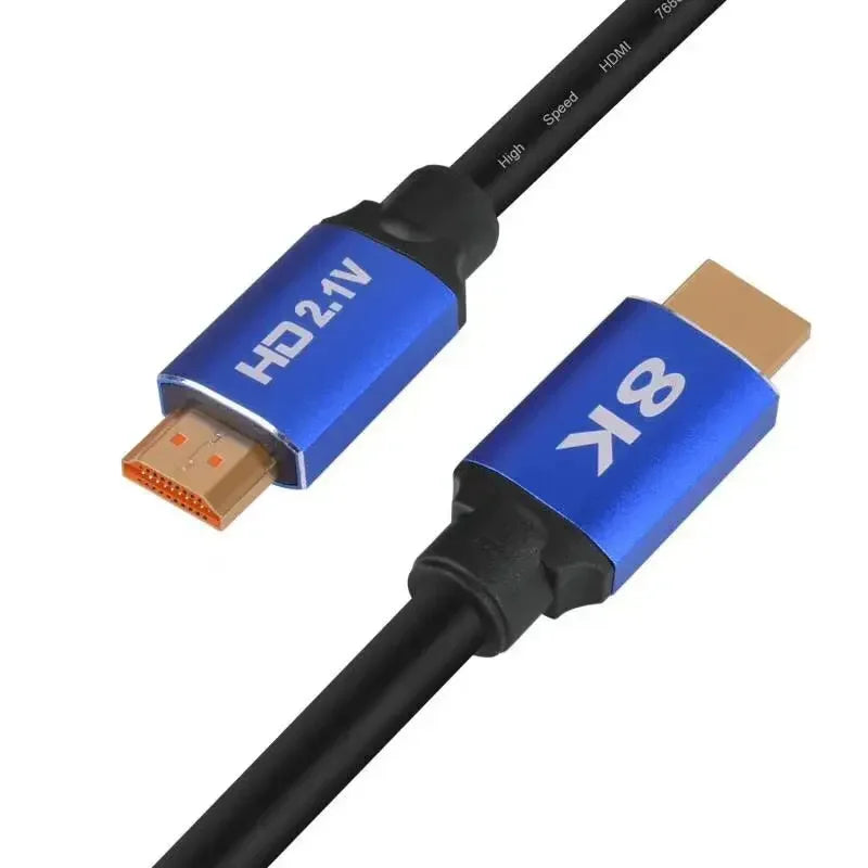 1.5m V2.1 Cable 8K 60Hz 4K 120Hz 48Gbps ARC HDR Video Cord for Amplifier TV PS4 PS5 NS Projector High Definition Qme