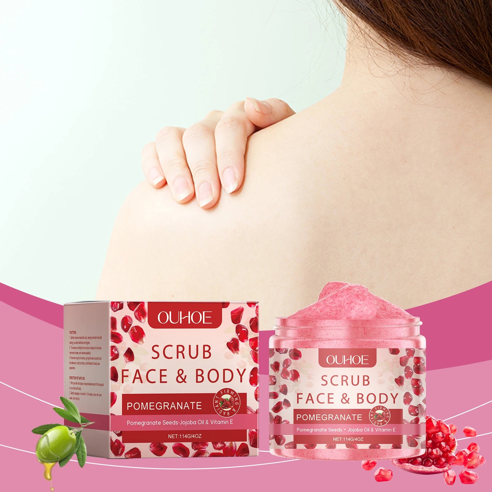 Exfoliating Scrub Deep Cleansing Skin Removing Dirt Refreshing and Skin Suitable for Many Skin Suitable for Both Men and Women Qme
