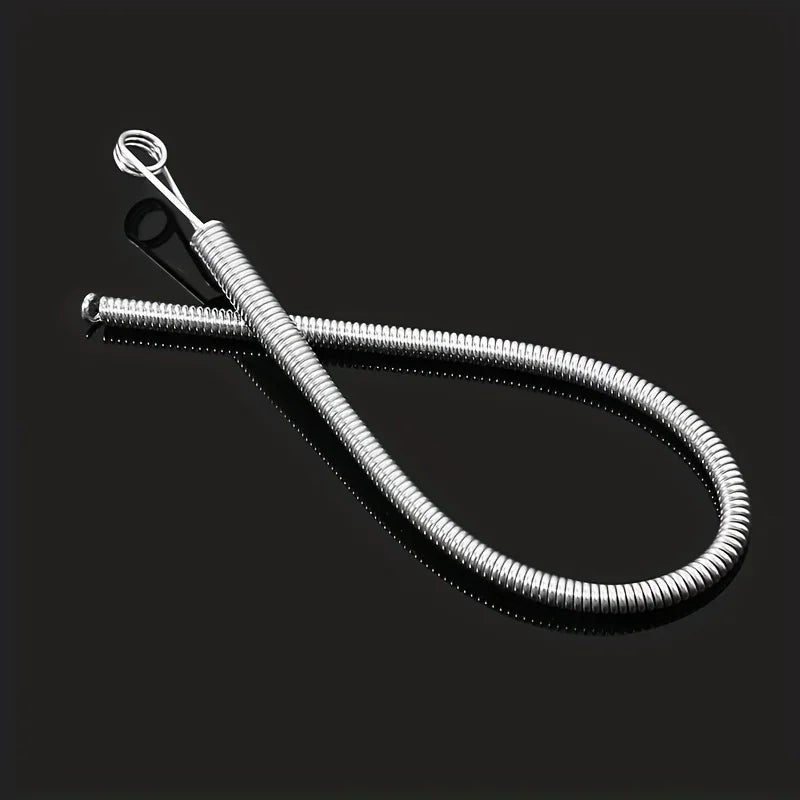 Efficient Threading Device - White Flexible Wire Tool for Tight Spaces, Effortless Cord Management & Threading in Narrow Areas Qme