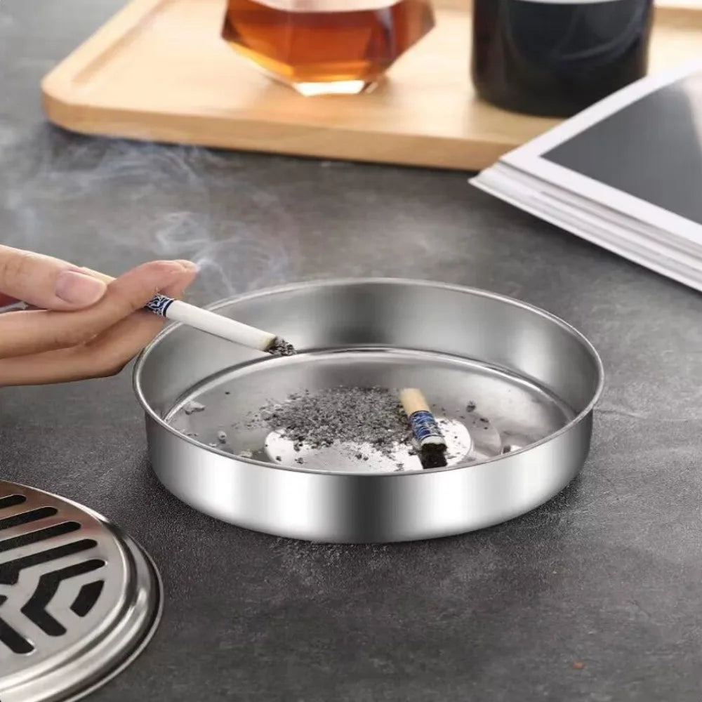 Stainless Steel Mosquito Repellent Incense Box fireproof incense burner rack Portable With Cover Ash Tray Household Decoration Qme