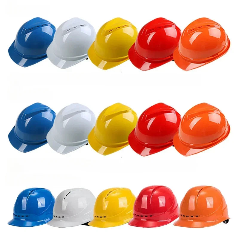 Outdoor Working Construction Workplace Adjustable Thickened Protective Safety Hard Hat ABS Material Qme Regular - Yellow S