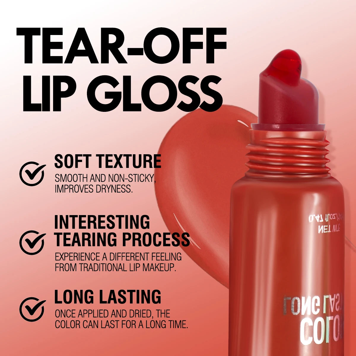 Waterproof Long-lasting Peel Off Lip Gloss Tattoo Matte Natural Look Qme