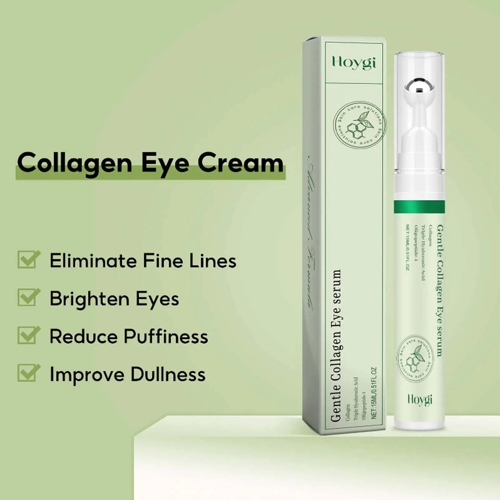 Collagen Eye Serum Cream Anti Dark Circles Eye Bags Eyes Puffy Repair Brightening Tighten Lifting Moisturizing Under Eye Roller Qme