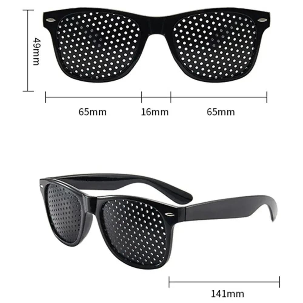 Anti-myopia Astigmatism Glasses Vision Correction Fatigue Pin Hole Glasses With Holes For Men Women Eyesight Improvement Eyewear Qme