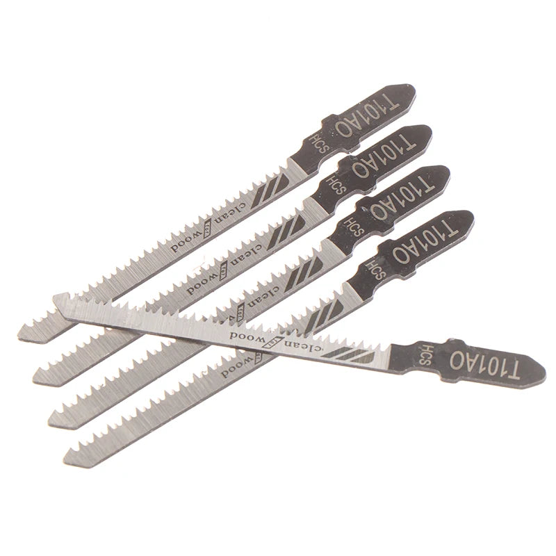 5PCS T101AO T-Shank HCS Jigsaw Blades Curve Cutting Saw Blades For Wood Plastic. Qme