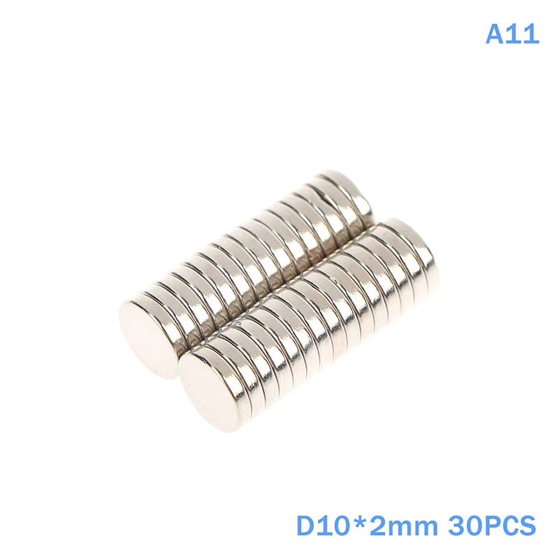 30Pcs Round Magnets, Multi-Purpose Fridge Magnets for Whiteboard, Scientific Teaching Tools, DIY Crafts & Household Tool Storage Qme A11