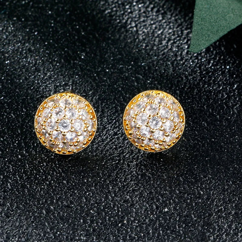 Hot Sale Women’s Stud Earrings - Copper Inlaid Zircon Niche Elegant Jewelry Crystal Rings Modern Bridal Wedding Trendy Jewelry Qme