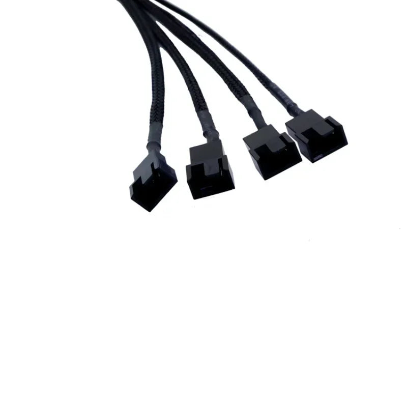 5pcs Mainboard CPU 4 PIN Fan Extention Cables PWM 4P Adapter Cable Computer Case Mainboard 4 PIN Power Cables Connectors Fan Qme