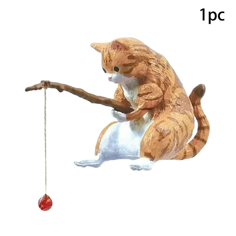 Creative Landscape Office Ornaments Fishing Fun Mini Decorative Qme A5