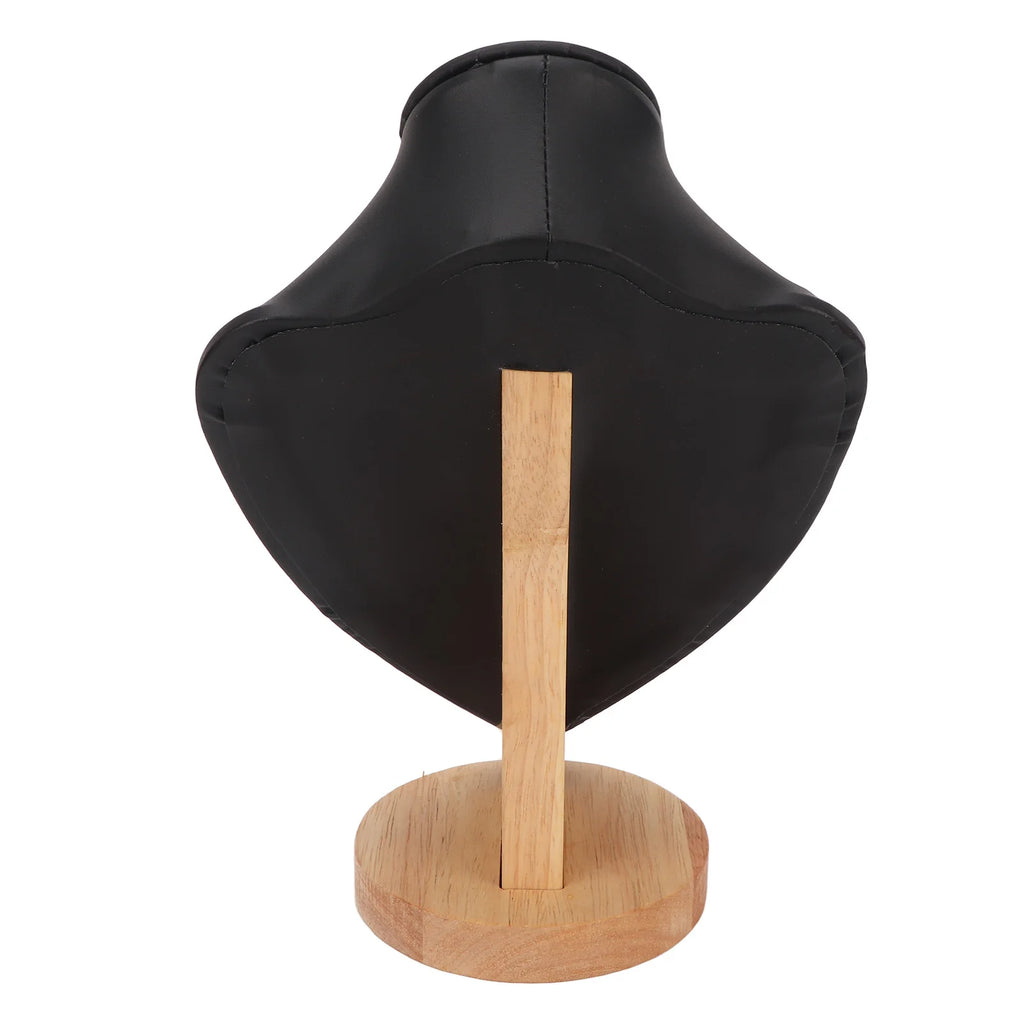 Necklace Display Holder Multipurpose Elegant Wood Jewelry Bust Stand for Home Jewelry Store Trade Show Qme