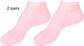 Reusable Silicone Moisturizing Gloves Socks Set Spa Gel Hand Foot Care Kit Washable for Dry Cracked Skin Repair Night Sleep Spa Qme Sock 2 pairs