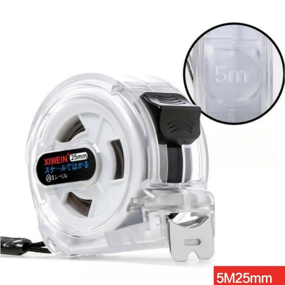 3/5/7.5/10M Steel Tape High-precision Wear-resistant Ranging Tool Measure Measuring Tape Retractable Buffer Design Tape Measure Qme 5M25MM
