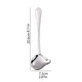 Stainless Steel Long Handle Sauce Serving Spoons Soup Ladle Spout Qme one size