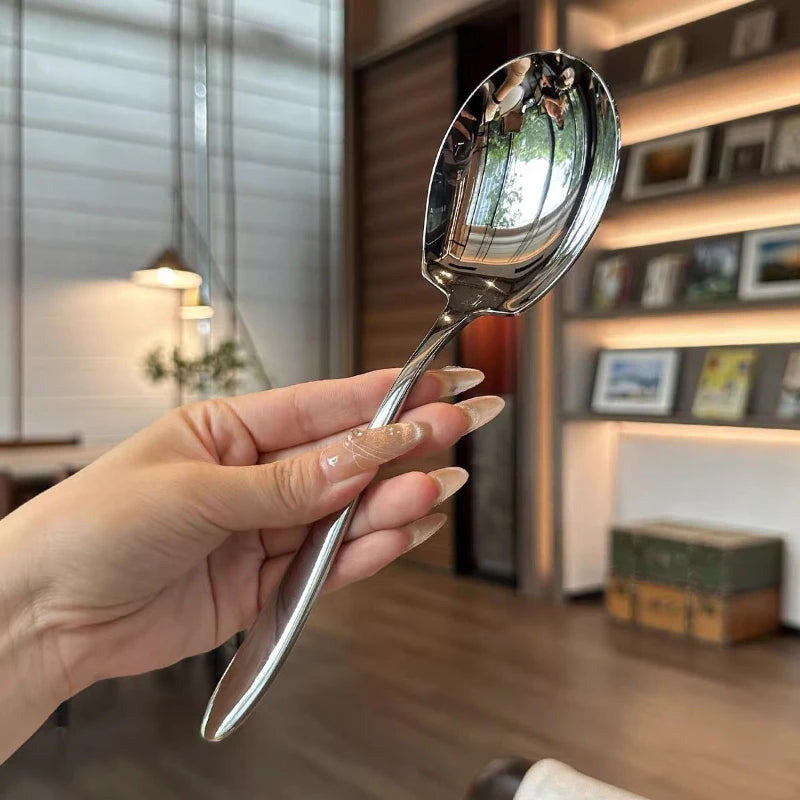 Stainless Steel Thickened Exquisite Large Spoon Qme