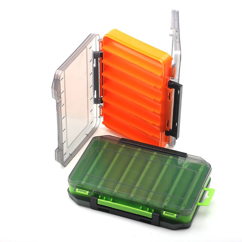 Fishing Tackle Box Storage Carp Container Case for Artificial Baits Lures Fly Waterproof Accessories Double Sided Fishing Tool Qme