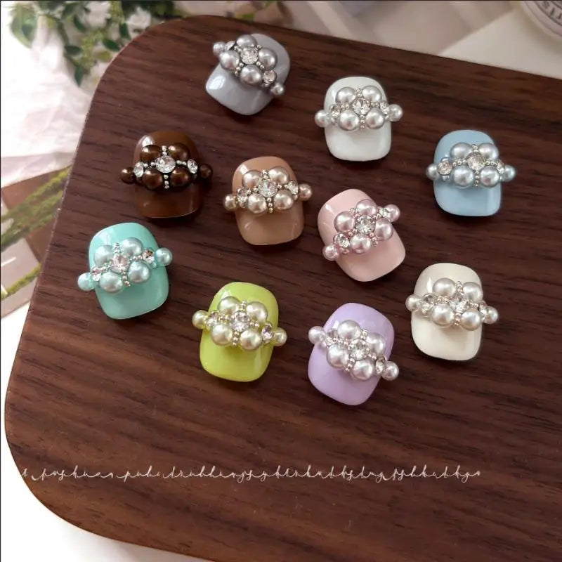 Creative 2- Pearl Resin Charms Nail Art Projects Unique Manicure Qme