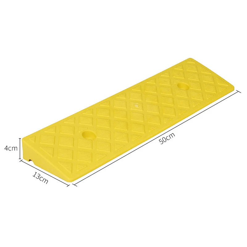 Plastic Kerb Ramp Non-slip Threshold 30 40 Height Cars Bicycles Qme yellow4cm
