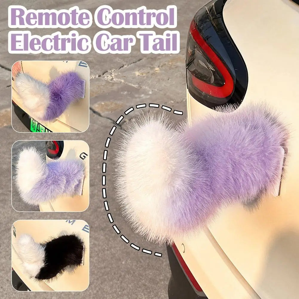 Cute Car Electric Moving Tail Remote Control Wagging Auto Trunk Qme