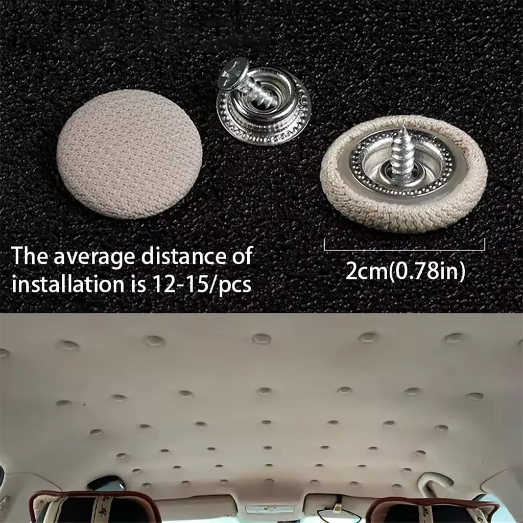 Car Roof Fabric Peeling Repair Nails Many Accessories Random Colors Qme