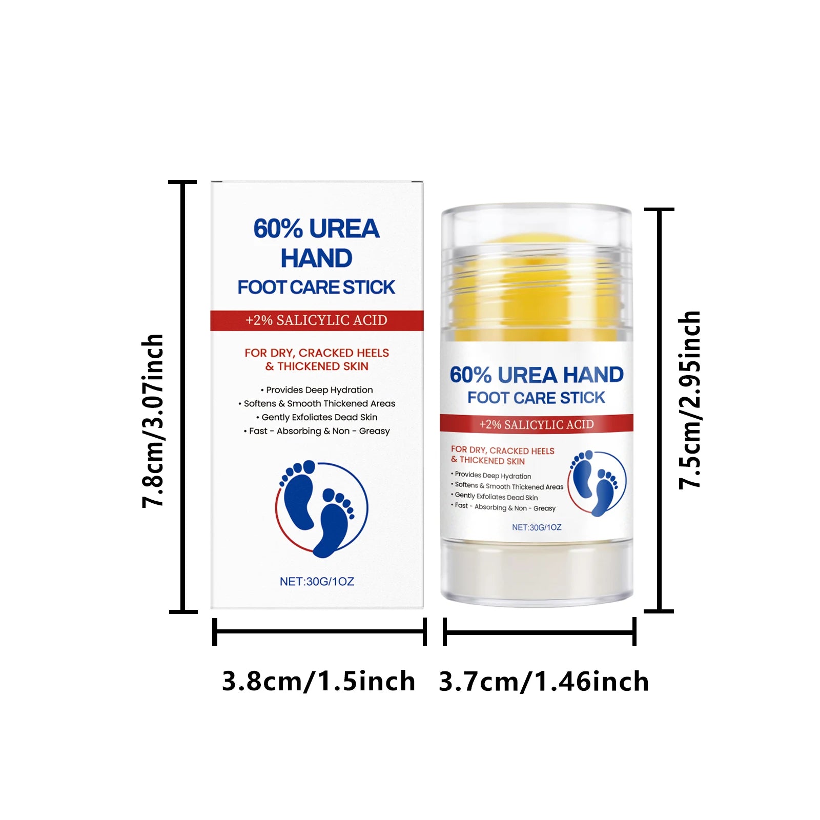 Hand Foot Moisturizing Stick Anti-Cracking Feet Exfoliating Removal Dead Skin Smooth Soft Skin Hand Feet Nourishing Care Balm Qme