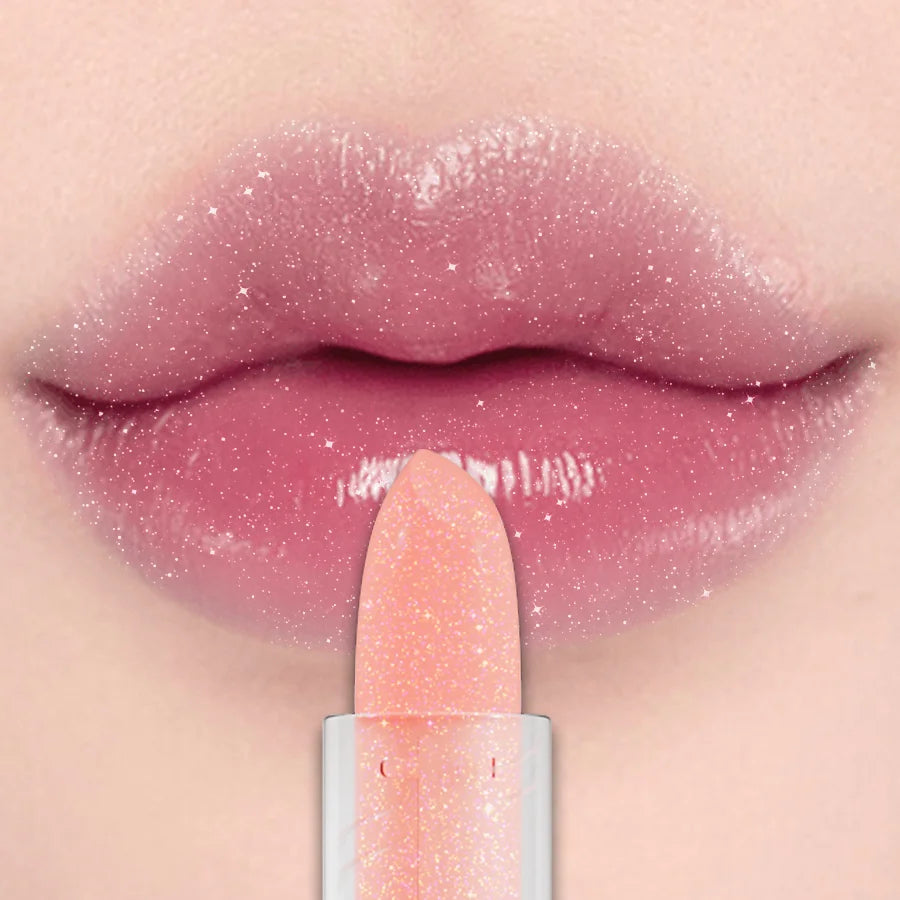 Temperature Jelly Changing Glitter Lipstick Moisturizing Lip Tint Qme